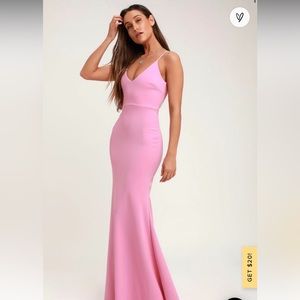 Pink Maxi Formal Dress